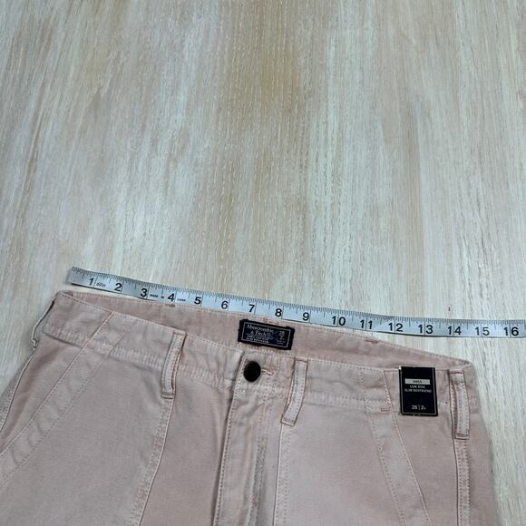 NWT Abercrombie & Fitch Ames Low Rise Slim Boyfriend Y2K Distressed Jeans 26 - Picture 7 of 16